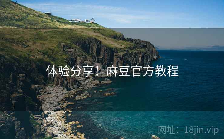 体验分享！麻豆官方教程