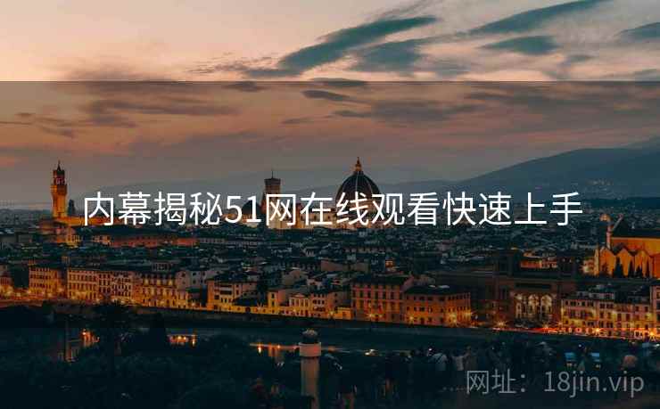 内幕揭秘51网在线观看快速上手