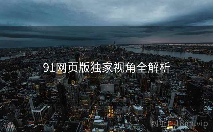 91网页版独家视角全解析
