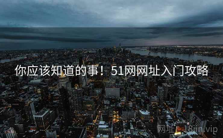 你应该知道的事！51网网址入门攻略
