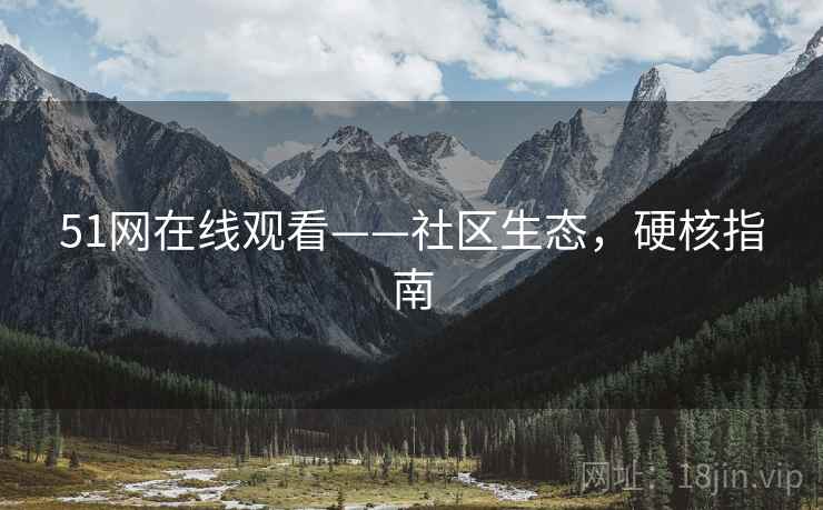 51网在线观看——社区生态，硬核指南