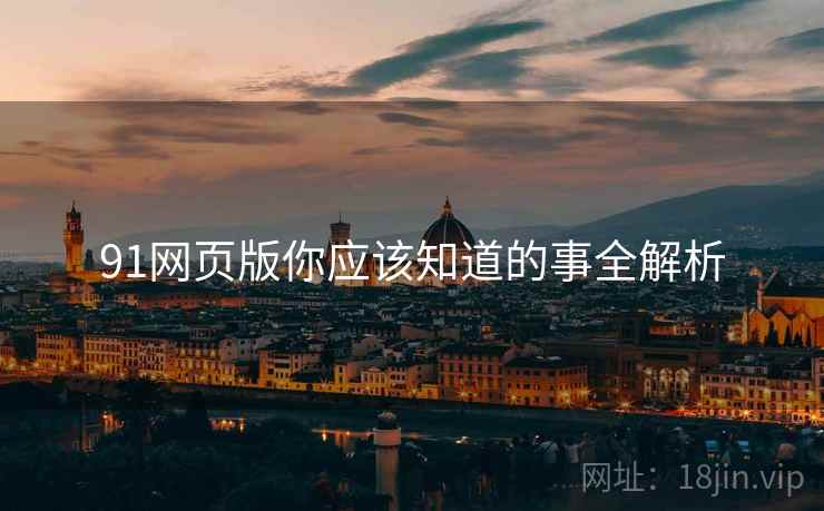 91网页版你应该知道的事全解析