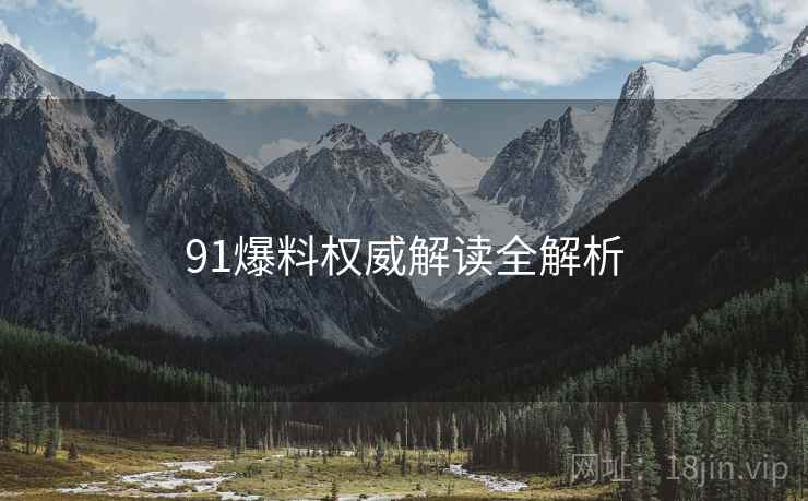 91爆料权威解读全解析