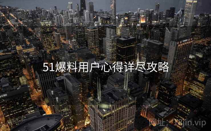 51爆料用户心得详尽攻略
