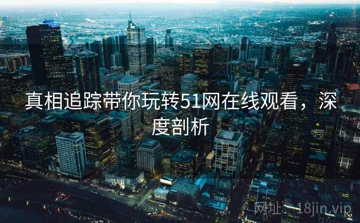 真相追踪带你玩转51网在线观看，深度剖析