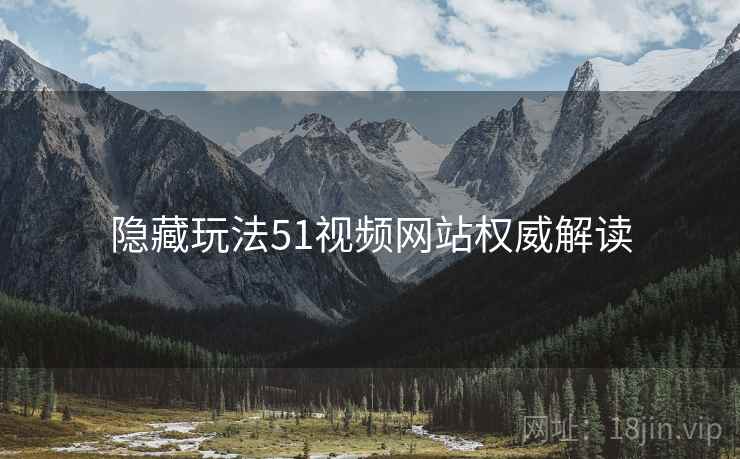 隐藏玩法51视频网站权威解读