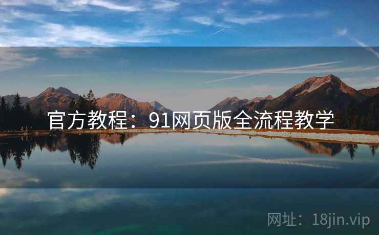 官方教程：91网页版全流程教学